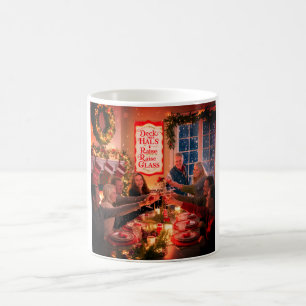 caneca de café de Natal com muitas celebrações.
