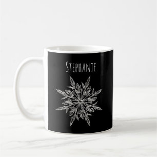 Caneca de Café de Natal Cristal de Gelo Floco de N