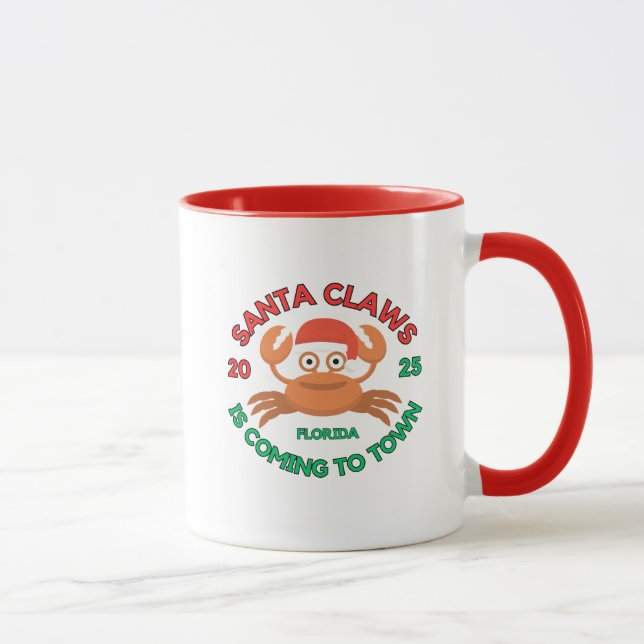 Caneca de café de Natal da Flórida Papai Noel Garr (Direita)