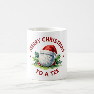 Caneca de café de Natal de golfe