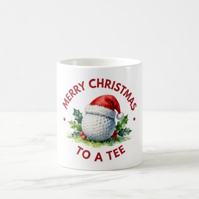 Caneca de café de Natal de golfe (Centro)