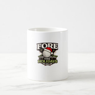 Caneca de café de Natal de golfe