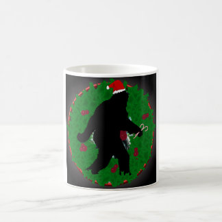 Caneca de café de Natal de Pé Grande