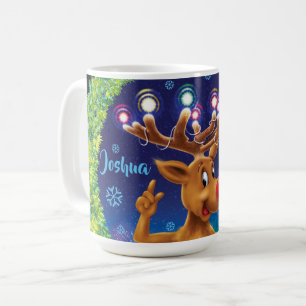 Caneca de café de Natal personalizada, Rudolph e l