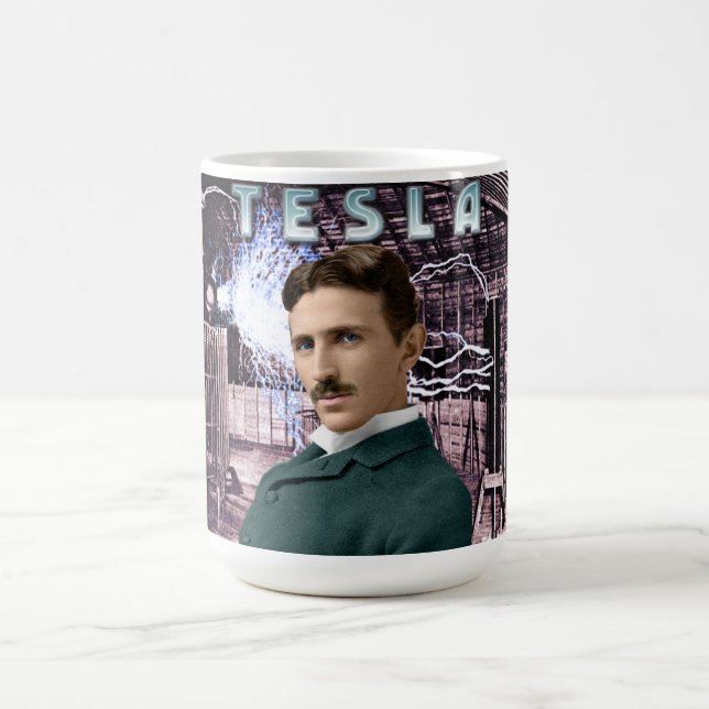 Caneca de café de Nicola Tesla (Centro)