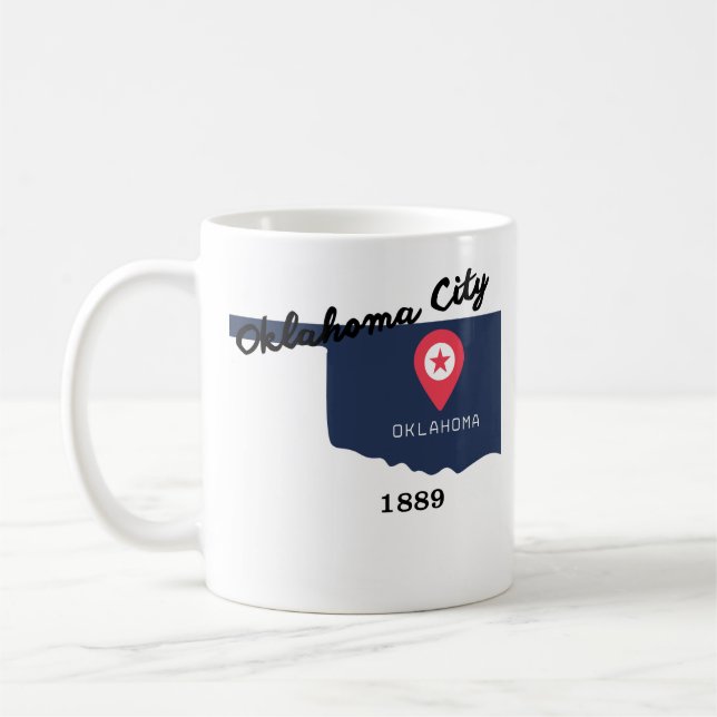 Caneca de café de Oklahoma City (Esquerda)