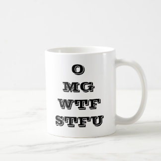 Caneca de café de OMG WTF STFU