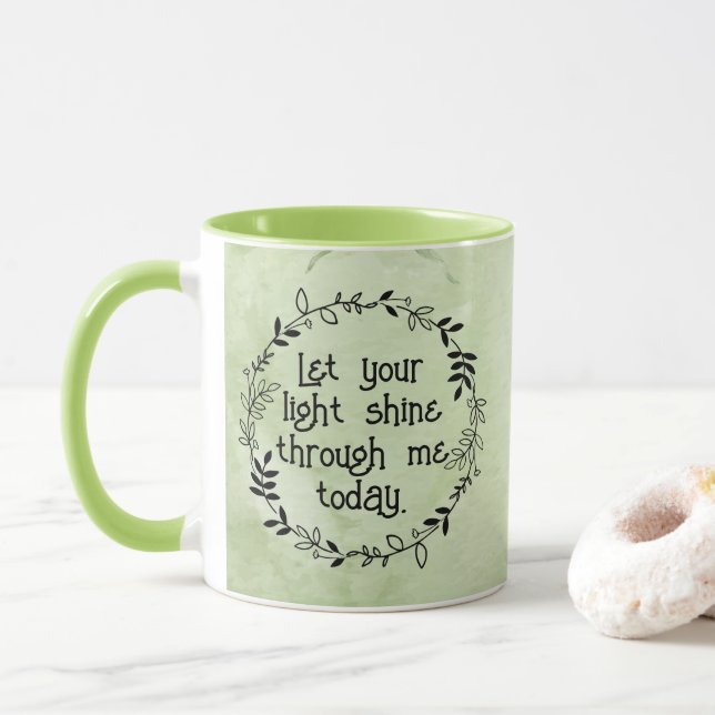 Caneca de Café de Oração da Manhã (Com Donut)