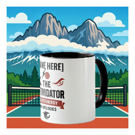 Caneca de Café de Pickleball com Design do Intimid