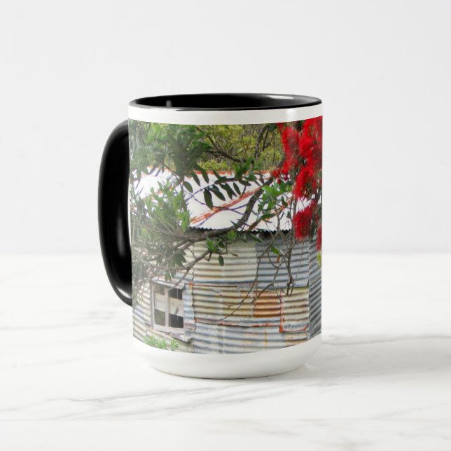 Caneca de café de Pohutukawa (Frente Esquerda)