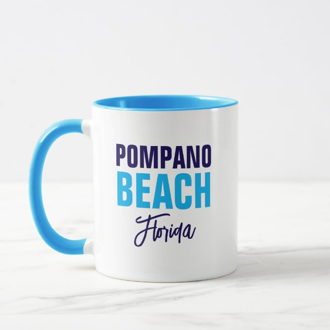 Caneca de café de Pompano Beach Flórida (Esquerda)