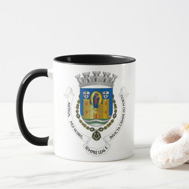 Caneca de café de Porto (Com Donut)