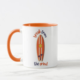 Caneca de Café de Prancha de Surf