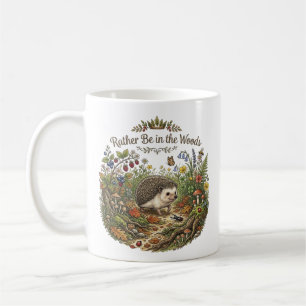 Caneca De Café De preferência nos bosques Casinha fofa de ouriçoC
