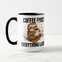 Caneca de Café de Preguiça Fofa presente