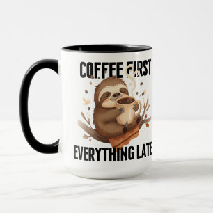 Caneca de Café de Preguiça Fofa presente