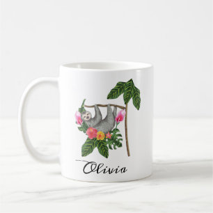 Caneca de Café de Preguiça Personalizada Presentes