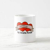 Caneca de café de presente de amor pela pessoa fav