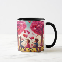 caneca de café de presente de dia de os namorados