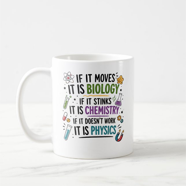 Caneca de café de presente engraçado para professo (Esquerda)