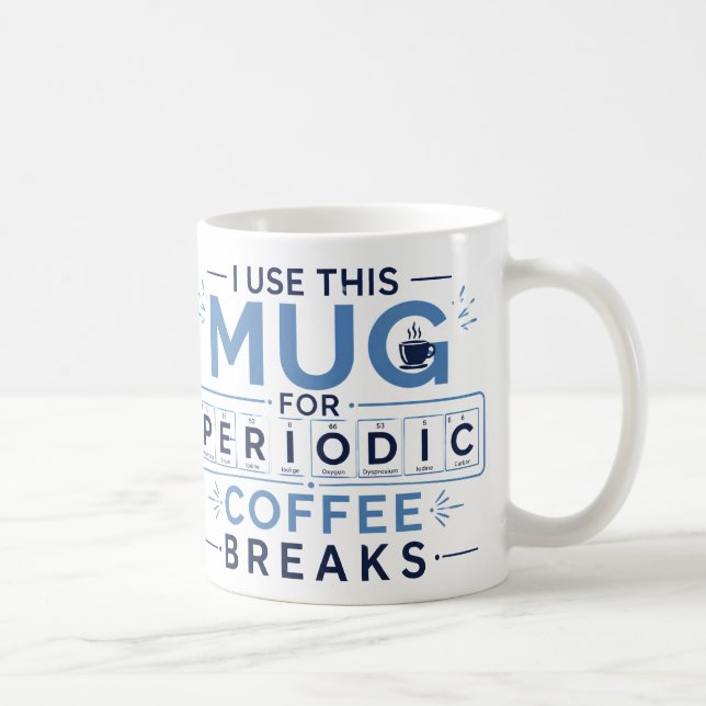 Caneca de Café de Professor de Química – Pausa Per (Direita)