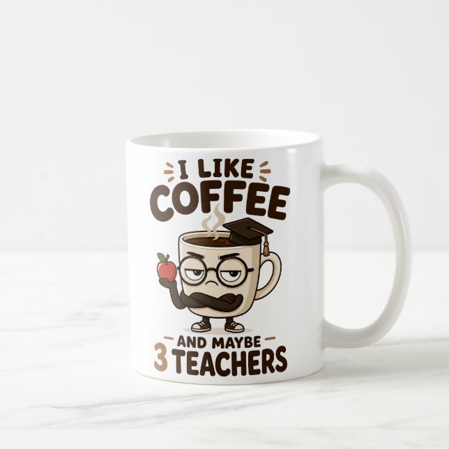Caneca de Café de Professor Engraçada Presente (Direita)