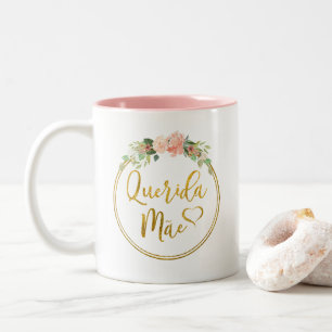 Caneca de café de Querida Mãe - português