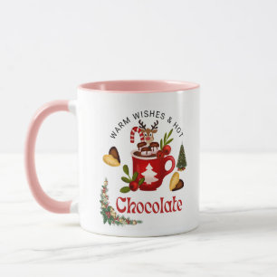 Caneca de café de rena de Natal Quente Fofa