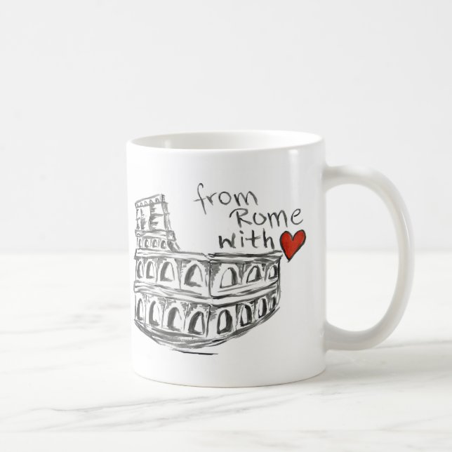 Caneca De Café De Roma com amor (Direita)