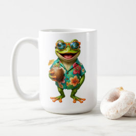 Caneca de Café de Sapo Tropical Engraçado | Sapo H
