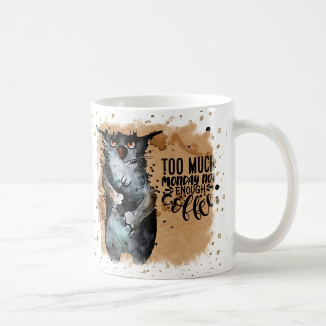 Caneca de café de segunda-feira demais (Direita)