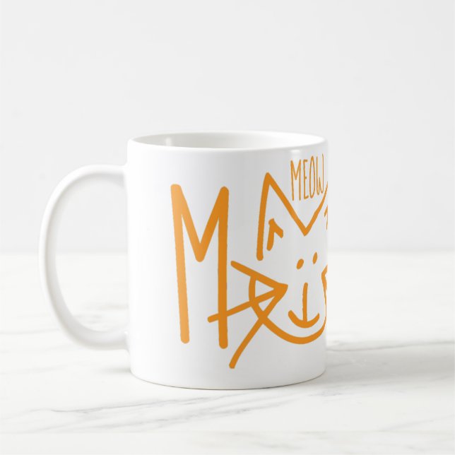 Caneca de café de segunda-feira do Meow (Esquerda)