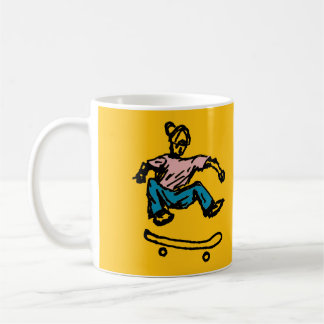 caneca de café de skate