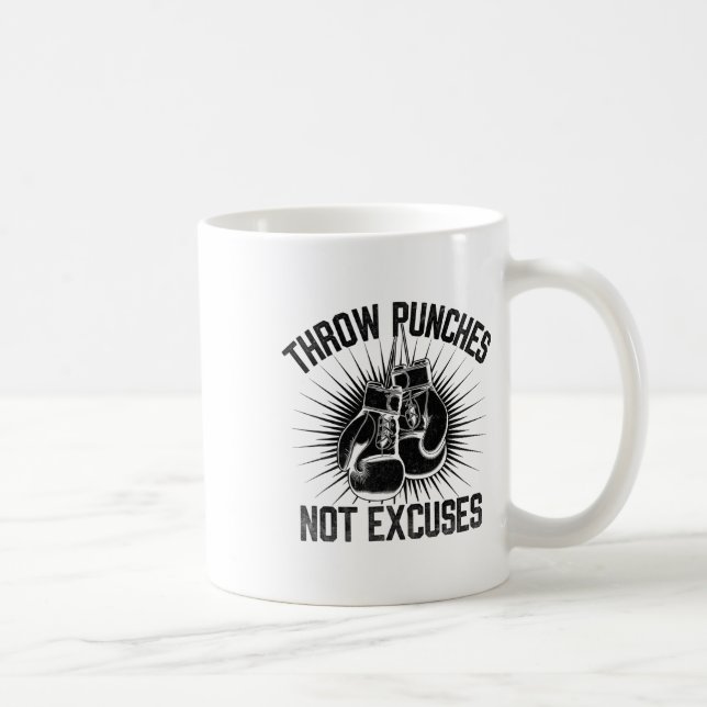 Caneca De Café Dê Socos Não Desculpas Boxeador Esportes Ginásio A (Direita)