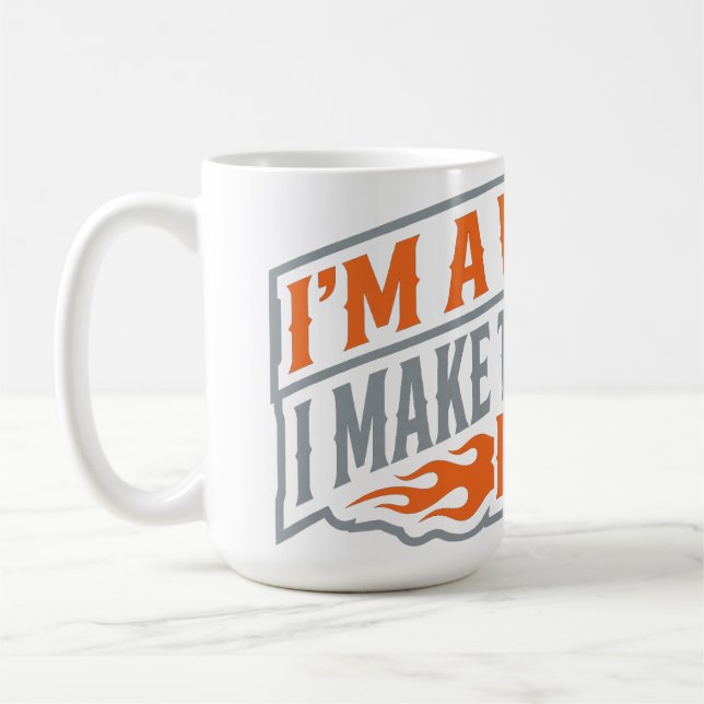 Caneca de Café de Soldador Engraçado Faíscas Voam  (Esquerda)