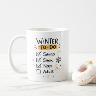 Caneca de Café de Soneca de Sauna de Neve de Inver