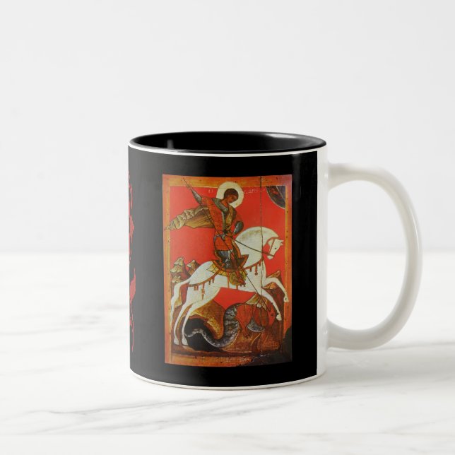 Caneca de café de St George & de dragão (Direita)