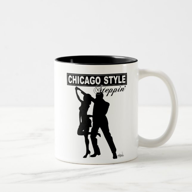 Caneca de café de Steppin do estilo de Chicago (Direita)