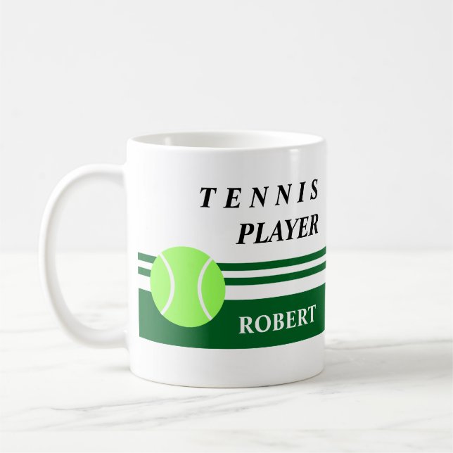 Caneca de café de tênis personalizada (Esquerda)