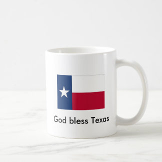 Caneca de café de Texas dos deus abençoe