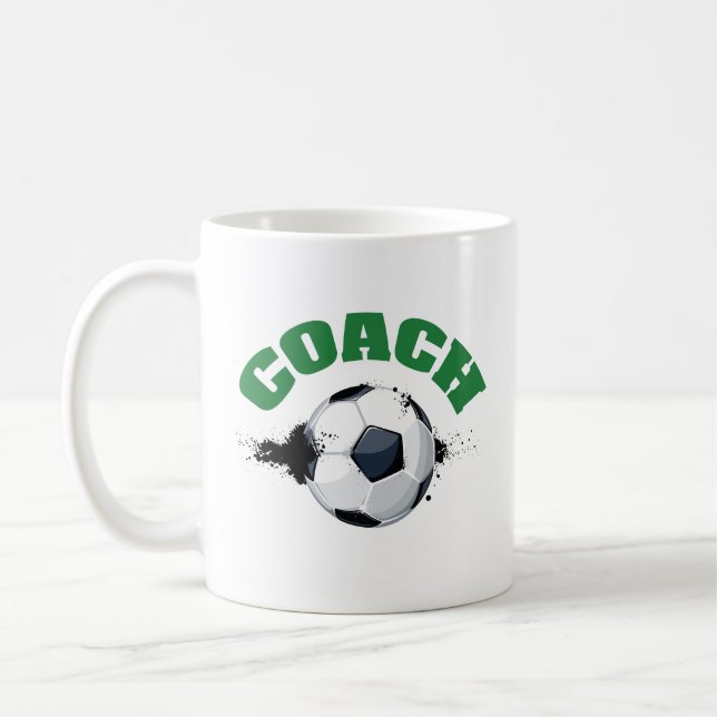Caneca de Café de Treinador de Futebol (Esquerda)