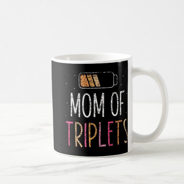 Caneca De Café De Triplets Mamães Dias de as mães Mãe da Mãe (Direita)