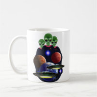 Caneca de café de UFO/alien