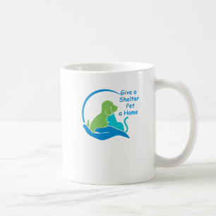 Caneca De Café Dê um abrigo para um animal de estimação