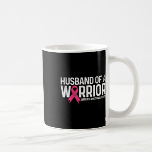 Caneca De Café De Um Cancer De Mama Do Guerreiro, Uma Fita Rosa