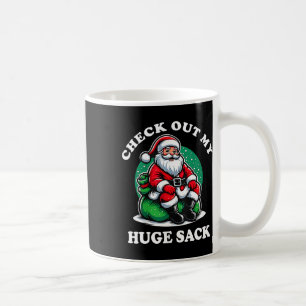 Caneca De Café Dê uma olhada nos meus Papais noeis de saco enorme