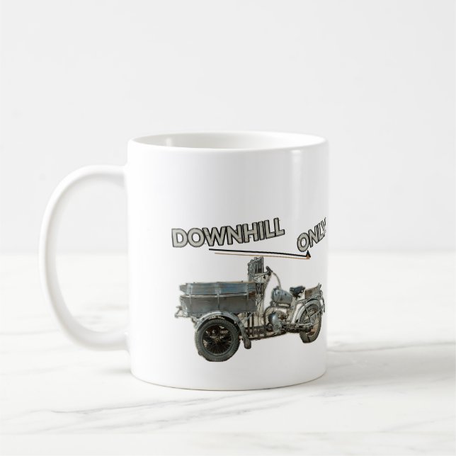 Caneca de Café de Veículo Antigo Somente Descida (Esquerda)