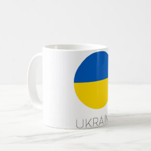 Caneca de Café de Viagem Bandeira da Ucrânia