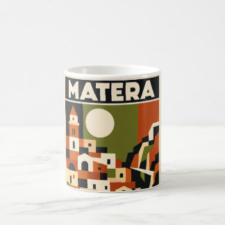 Caneca de Café de Viagem Matera Itália Arte Bauhau