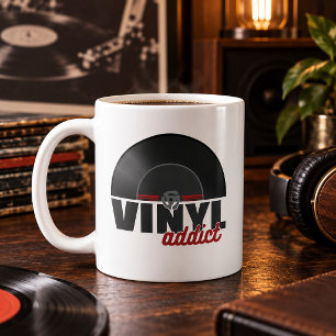 Caneca de Café de Vinil Vintage 45 RPM – Música Re